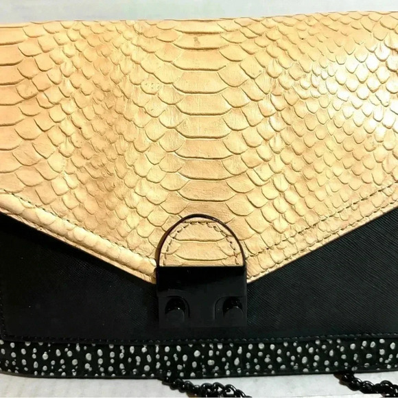 Loefffler Randall python embossed leather crossbody handbag - Picture 6 of 11